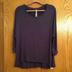 NWOT Seven7 plum-colored top.